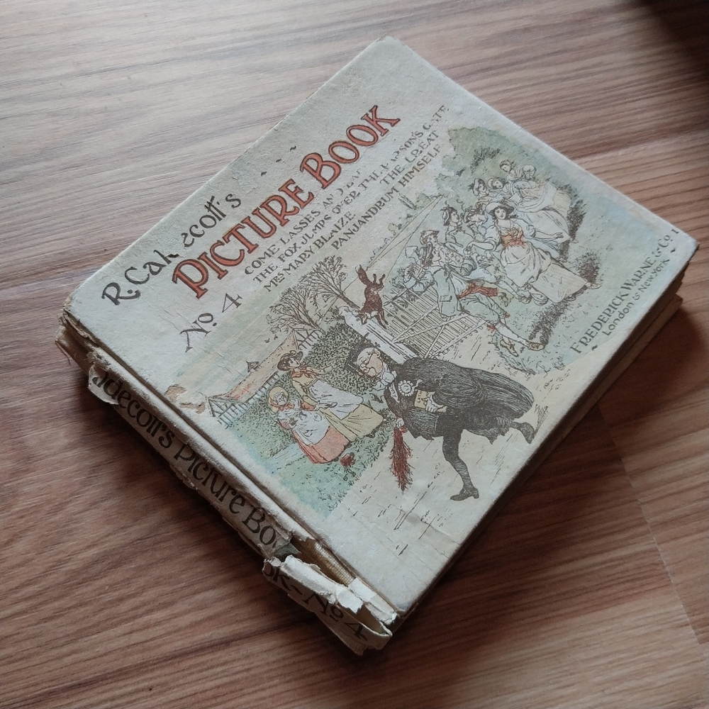 Antique 1910 Frederick Warne R. Caldecott's Picture Book No. 4